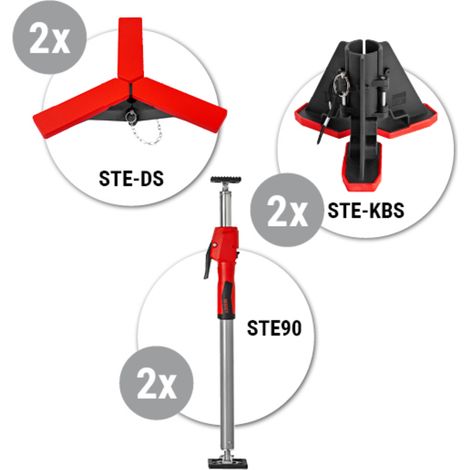 Bessey Deckenstütze Montage-Set STE90-SET, 6-tlg. (1/4)