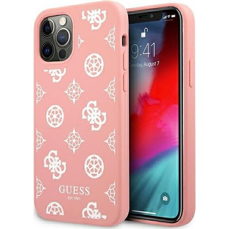 Coque pour iPhone 12 Pro Max Guess Collection Pivoine Rose (1/5)