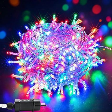 Guirnalda de luces LED para exteriores de 80 m y 640 luces, ideal para árboles de Navidad, con temporizador, función de memoria, 8 modos y resistencia al agua IP44. Perfecta para Navidad, fiestas, bod (1/5)