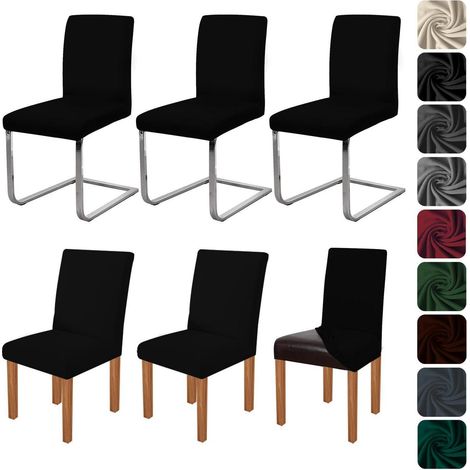 Elastische Stuhlhussen 6er Set, waschbare Stretchbezüge für Esszimmerstühle (1/5)
