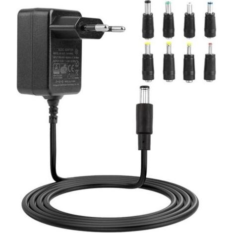 Chargeur Universel 12V 1A pour Voiture Électrique Enfant, SUV, ATV, Moto et Jouets Batterie 12V, 8 Convertisseurs Inclus, Sécurité Protection Court-Circuit (1/5)