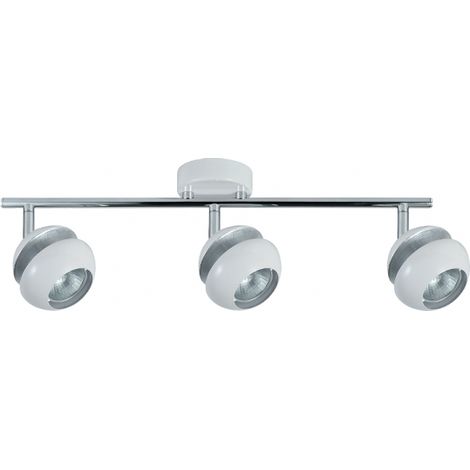 FAB 142093001 Beethoven-Streifen 3xgu10 Weiß / Silber 14x48,5x8,5 Cm (1/2)