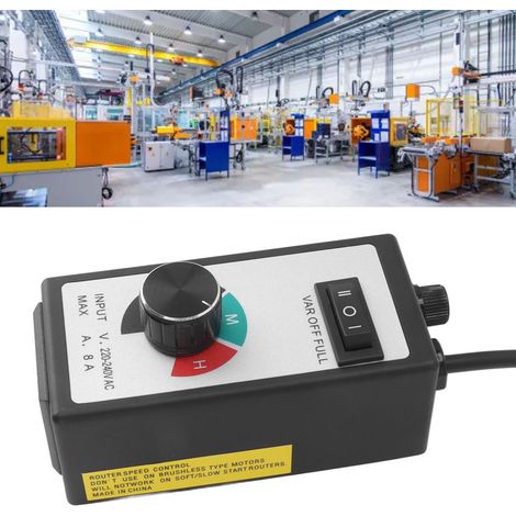 Lüfterstromregler, stufenloser Drehzahlregler für Elektrowerkzeuge, europäischer Standard 220-240 V (1/5)