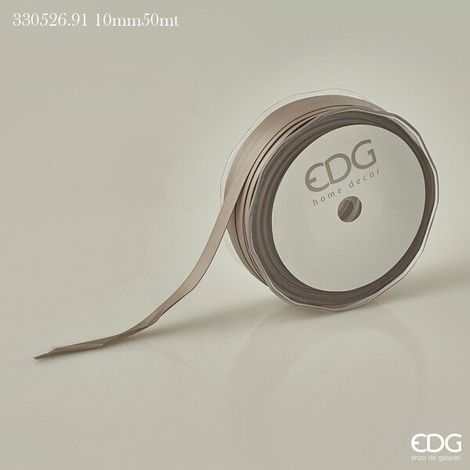 EDG Enzo De Gasperi Nastro Raso Doppio 10 Mm 50 Mt Colore Grigio