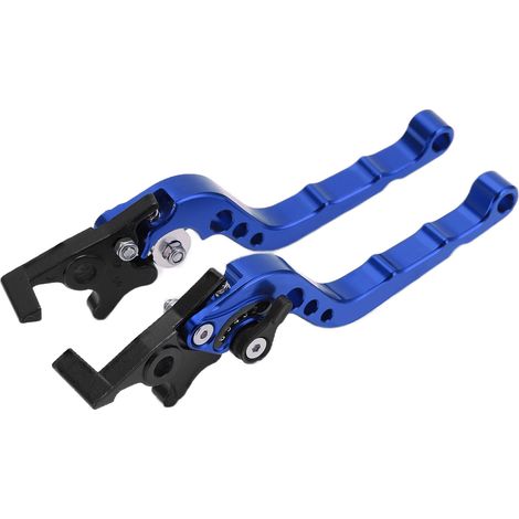 Levier d'embrayage et de frein pour moto, alliage d'aluminium CNC, accessoires universels pour motocyclette, bleu (1/5)