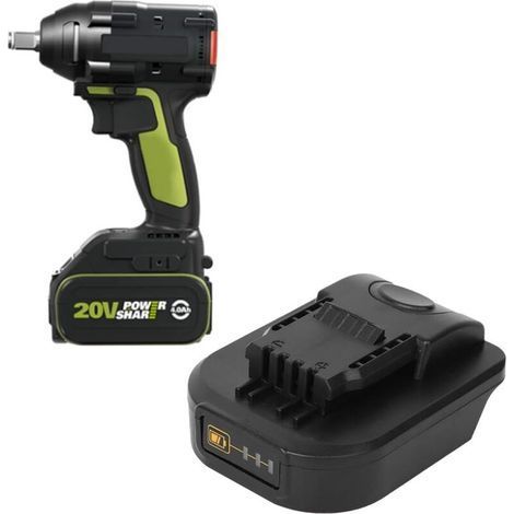 Adaptateur de Batterie à 4 Broches Batterie pour Outils sans Fil pour Makita 18V Convertir pour Worx 20V (1/4)
