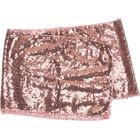 Nappe à paillettes roses sans couture pour fêtes et décoration de bureau (1/5)