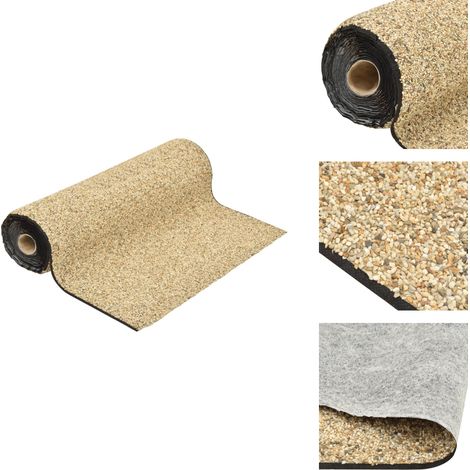 Revêtement de pierre sable naturel 250x100 cm - Revêtement De Pierre - Décoration De Jardin - Étang Artificiel - Bassin Décoratif - Ruisseau Miniature (1/5)