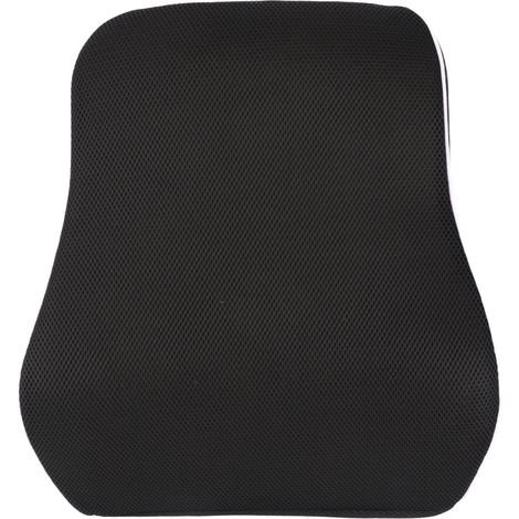 Coussin lombaire soutien dos mémoire forme doux respirant chaise de bureau gaming noir (1/5)