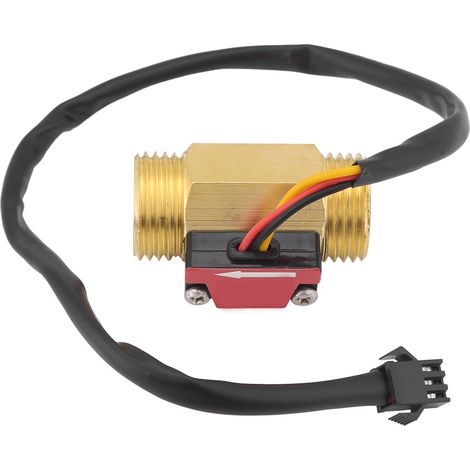 capteur de débit d'eau magnétique durable 1-25 L/min, filetage G1/2 (1/5)