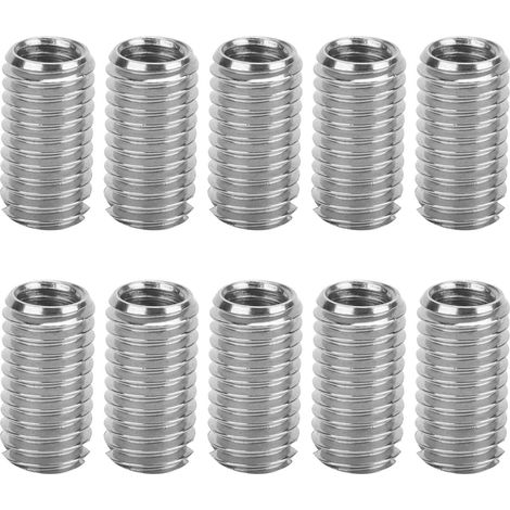 10 inserts de filetage en acier inoxydable, écrous de réduction mâle et femelle pour matériel industriel.
