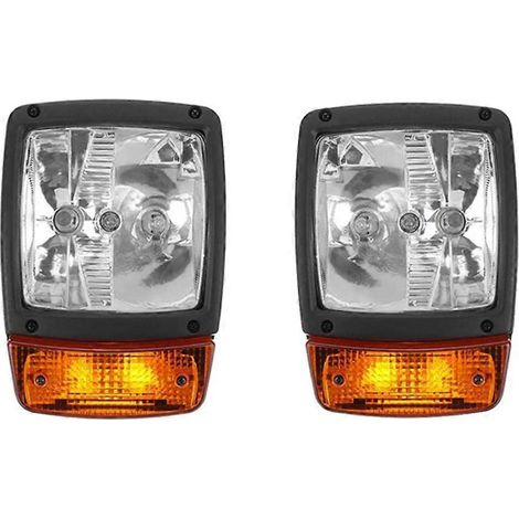 Phares avant à LED gauche et droit pour pelle hydraulique, clignotants, feux de travail, tracteur, chariot télescopique, chargeuse sur pneus, chariot élévateur - JBMEDIA (1/4)
