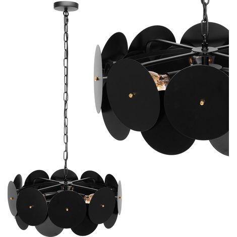 Pendant Lamp TOOLIGHT APP1307-CP Black E27