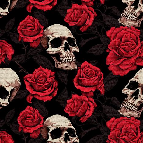 Tela decorativa para exteriores Oxford - Motivo de calavera I DX4326 (1/5)