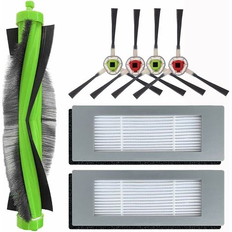 Nazalus - Oferta especial - Kit de accesorios de limpieza de repuesto para aspiradora iRobot Roomba Combo 113 R113840, repuestos para robot aspirador, 1 cepillo giratorio + 2 filtros + 4 cepillos late (1/5)