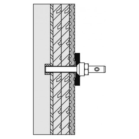 Matériel de fixation 801/085 Support arrière