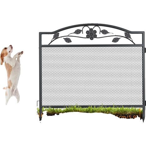 Clôture de jardin / Parc pour animaux, Résistant à la rouille, Installation facile, 80x80cm(32x32inch) (1/2)