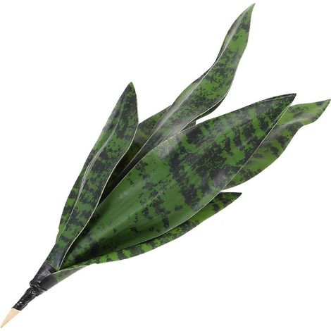 Plante serpent artificielle, plante serpent à feuilles vertes décorative-32.5X13X10CM-Green2 (1/3)