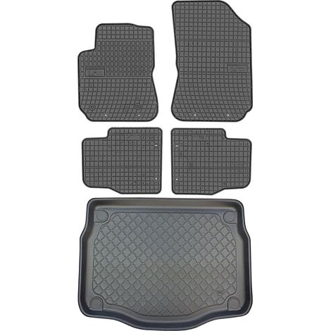 Juego de alfombrillas de goma para coche y maletero para Citroën C4 Cactus I Crossover (agosto de 2014-2020). (1/5)