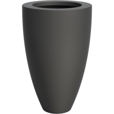 Adezz Canna Pflanzgefäß Fiberglas Pflanzkübel Blumenkübel 70x112 cm schwarz