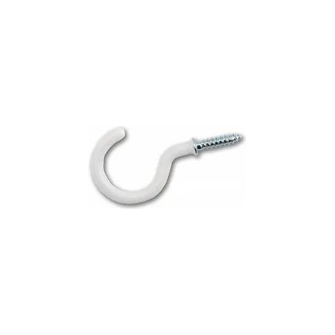 Gancio in acciaio bianco rilsanizzato 3 x 16 sc, 9 pezzi
