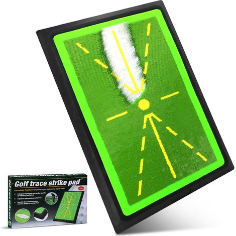 Tapis d'Entraînement de Golf Portable,Tapis de balançoire de Golf - Base antidérapante pour Un Swing précis et Un Feedback immédiat.Usage intérieur/extérieur,idéal pour débutants et golfeurs (1/5)