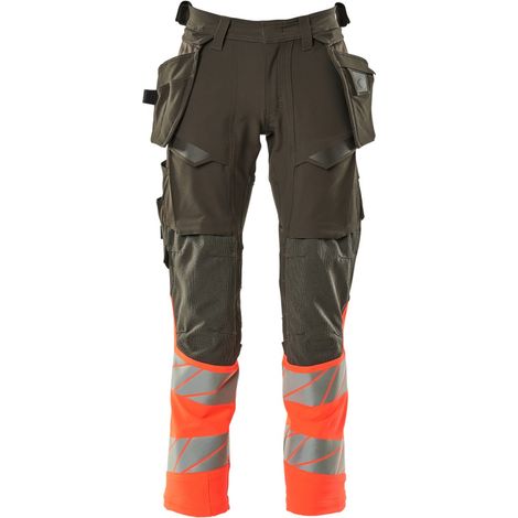 Mascot Hose mit Hängetaschen 19131-711-18222 Gr. 82C66 dunkelanthrazit/hi-vis rot