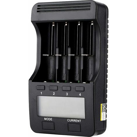 Liitokala Lii-500 Smart-Ladegerät mit LCD-Display – 4 Steckplätze für Ni-MH Ni-Cd Li-Ion-Akkus (1/2)