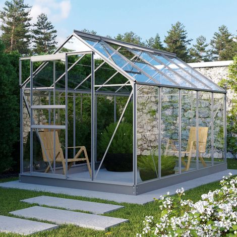Vitavia Gewächshaus "Planet 6200" inkl. Fundament, aluminium, 6,2 m², 3 mm ESG (1/5)