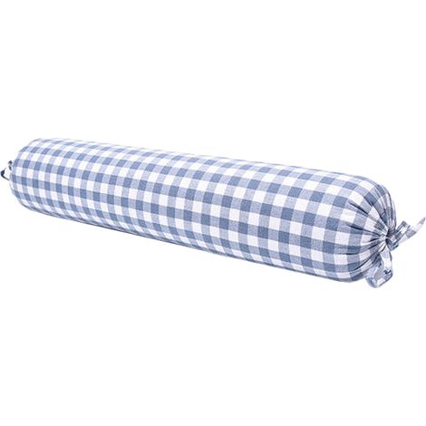 Housse zippée en coton de sarrasin biologique, oreiller cylindrique (1/5)