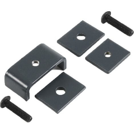 Topes de esquina para valla LARKO - Gris antracita RAL 7016 - Pack de 2