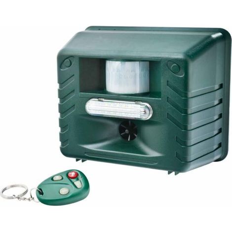 Répulsif à ultrasons pour animaux, alarme sonore, répulsif pour oiseaux extérieur, répulsif pour souris (vert) (1/4)
