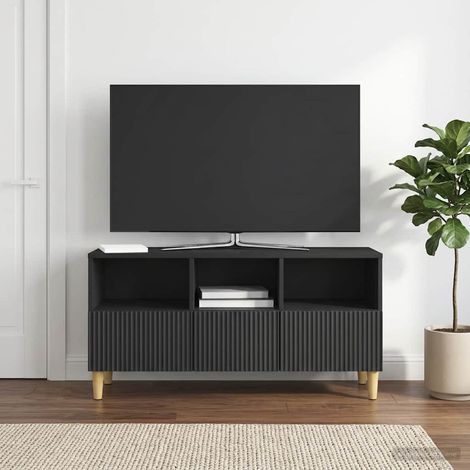 TV-Schränk Schwarz 102 x 34,5 x 50 cm Holzwerkstoff (1/5)