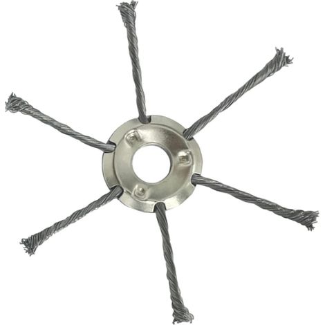 Tete De Coupe A Fils D Acier - 6 Lames - Diametre 178 Mm - Pour Decoupeuse De Jardin Et Taille-Haie - Lot De 1 (1/5)