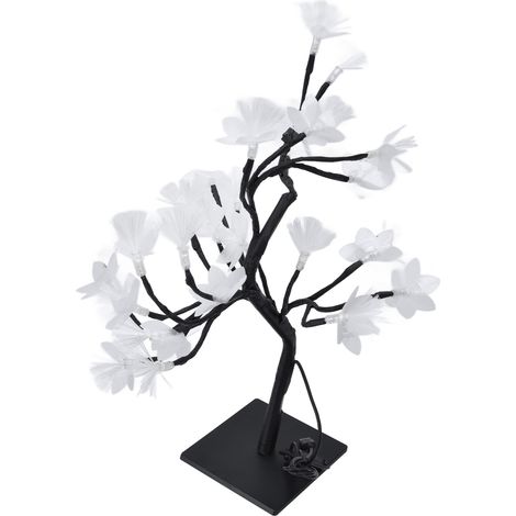 24 LED-Lichtleiter-Baumlampe, USB-betrieben, dekorative Leuchtblume für Zuhause (1/5)