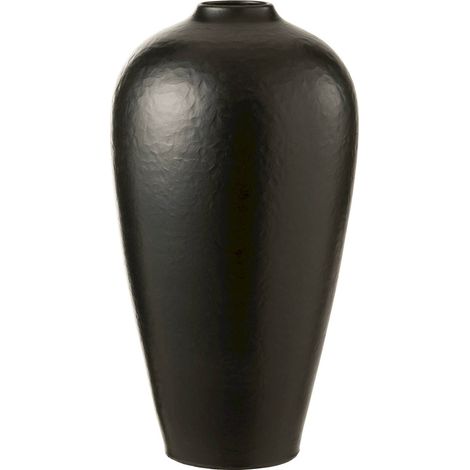 Vase en céramique noir élégant pour une décoration moderne - Noir mat profond (1/2)