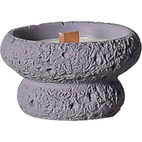 Candle Holder - Cement - 9.3 x 9.3 x 5.5 cm - For Flameless Candles And Aromatherapy - Home Decor - 1 Piece (1/5)