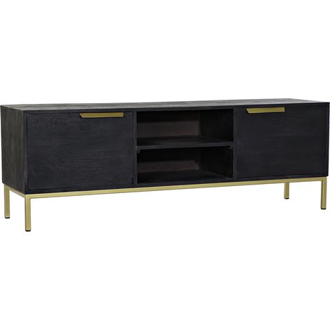 Metallgriff TV -Möbel 147x38x51 Schwarzes Metallgriff Material mehrfarbige Farbfamilienbuffets und TV -Möbeldetails (1/5)