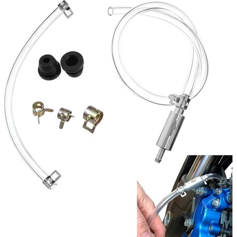 Kit de Purge de Frein avec Valve Anti Retour,Tuyau Purge Frein,Kit purge frein moto,Moto Voiture Embrayage Frein Purge Tuyau,Purge frein moto (1/5)