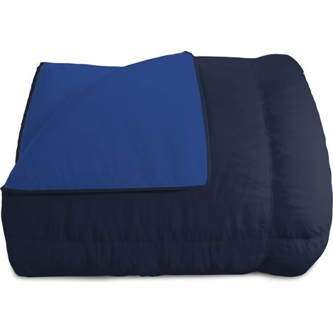 Trapunta Invernale Matrimoniale Doubleface 300gr Blu Scuro/Blu Royal (1/4)