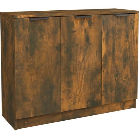 Maison Exclusive - Aparador madera contrachapada color roble ahum