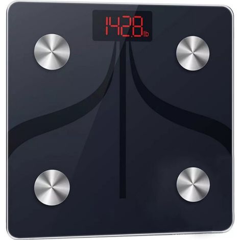 Kasart pe'se-personne nume'rique P-SC180, capacite' 180 kg, avec connexion Bluetooth, peut etre couple' aux smartphones Android et iOS