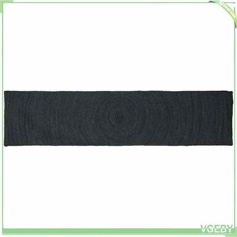 Tapis - FAFEISY - 42010551 - Jute 100% - 60 x 200 cm - Gris foncé (1/5)