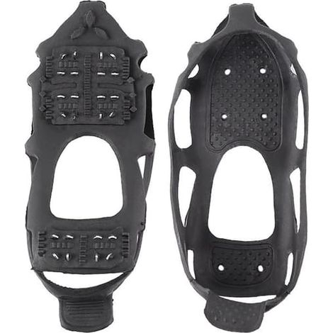 Chaussures antidérapantes, crampons pour chaussures d'hiver, noir, taille XL / 46-48 (1/5)