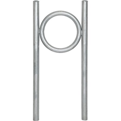 Fahrradanlehnbügel 115 x 53 cm Stahl feuerverzinkt Ø 60 mm Einbetonieren Fahrradständer Parker Typ O (1/5)