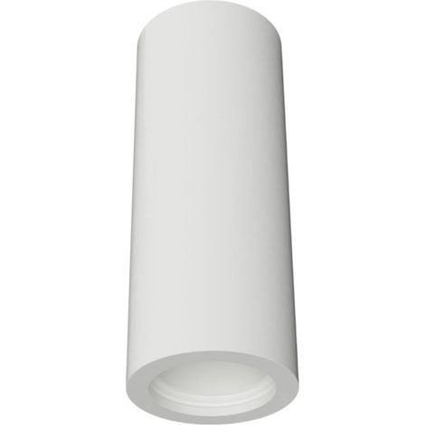 Plafoniera gesso lampadari bartalini palp t8 t12 t18 gu10 led verniciabile, dimensione altezza 18 cm
