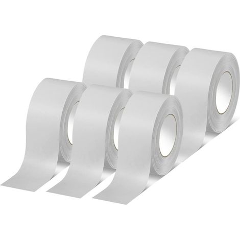 NASTRO ADESIVO BIANCO IMBALLAGGIO SCOTCH 50mmX132m SILENZIOSO 6PZ SARATOGA (1/4)