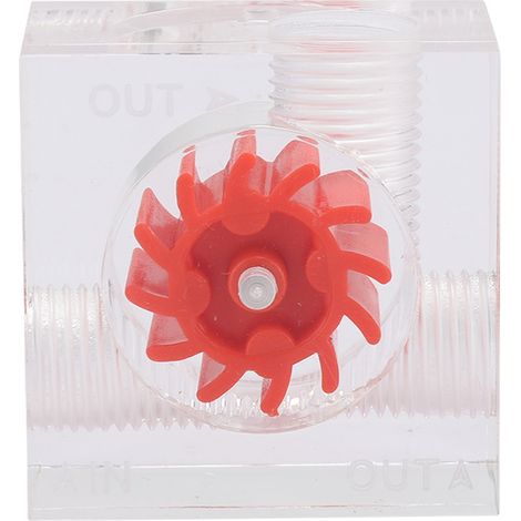 Kit thermomètre et débitmètre pour refroidissement liquide d'ordinateur, compatible avec tubes et connecteurs (accessoire PC). (1/5)