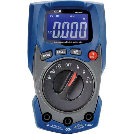 Multimètre numérique TRMS de poche TURBOTRONIC TT960 (1/2)