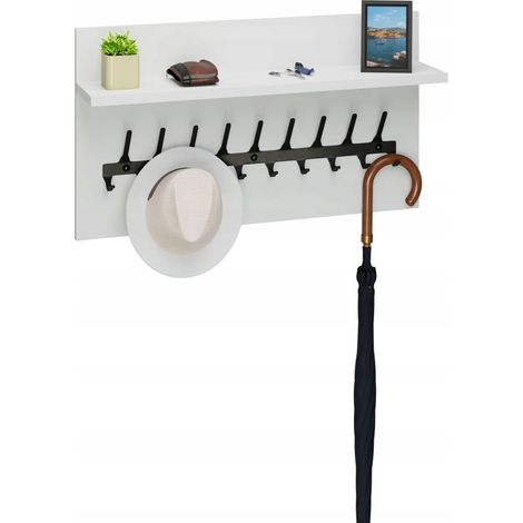 Loft Kleiderbügel 70 cm – schwarz + weiß, robust und stilvoll (1/5)
